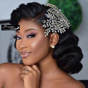 Brand New Wedding Hair Accessories Bridal Hairpiece Silver Rhinestone Hair